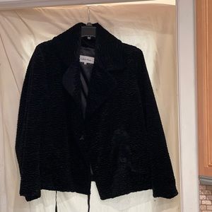 Women’s “Calvin Klein” Black Velvet jacket Size Petite M, new with no tag